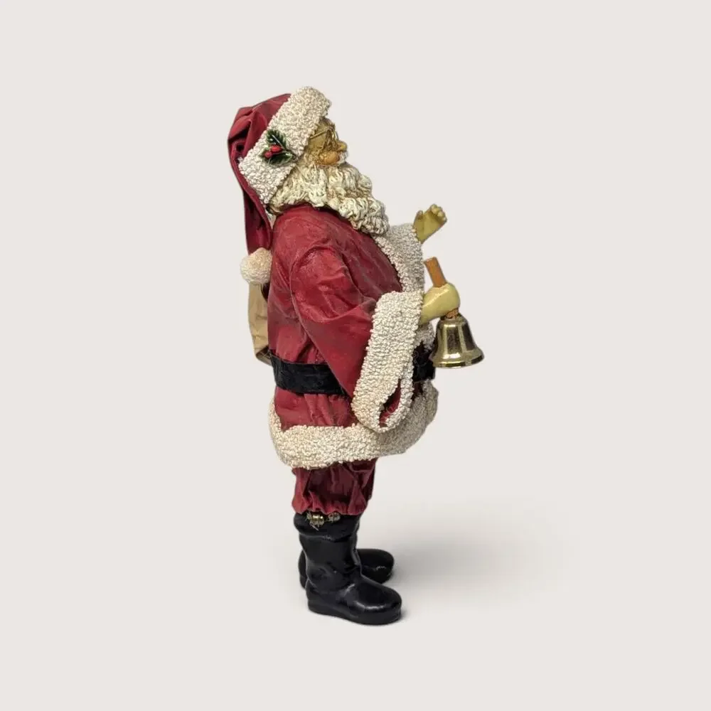Vintage Midwest Importers Fabric Mache Santa Figurine